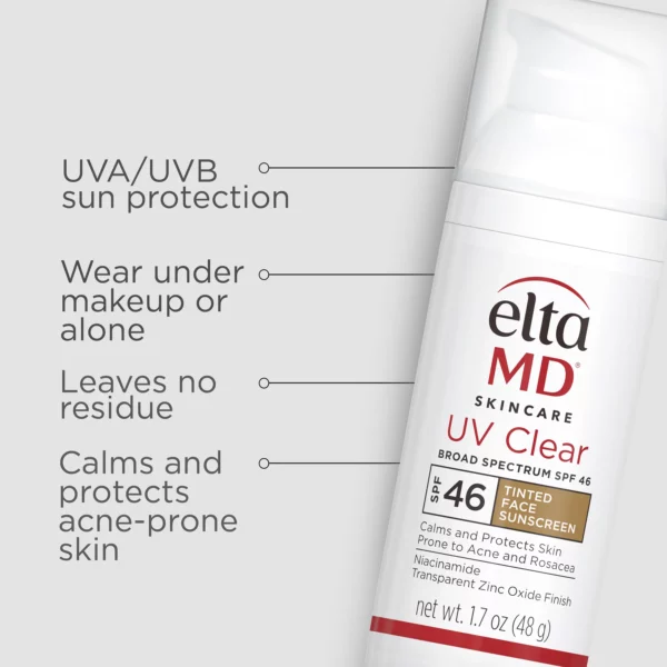 UV Clear Tinted Broad-Spectrum SPF 46 (1.7 oz) | EltaMD - Image 4
