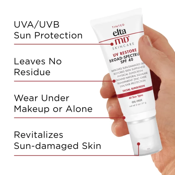 UV Restore Tinted Broad-Spectrum SPF 40 (2 oz) | EltaMD - Image 3