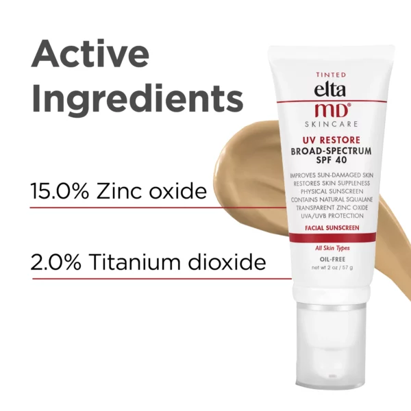 UV Restore Tinted Broad-Spectrum SPF 40 (2 oz) | EltaMD - Image 2