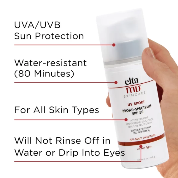 UV Sport Broad-Spectrum SPF 50 (7 oz) | EltaMD - Image 3